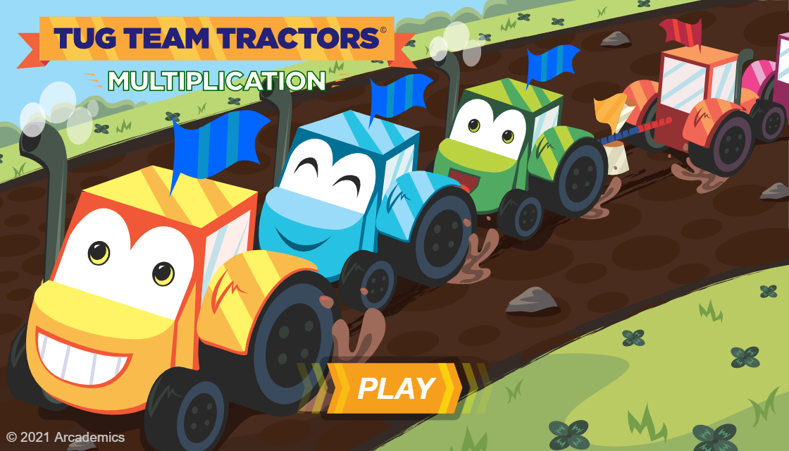 Math Tractor Tractor Multiplication - Arcademics